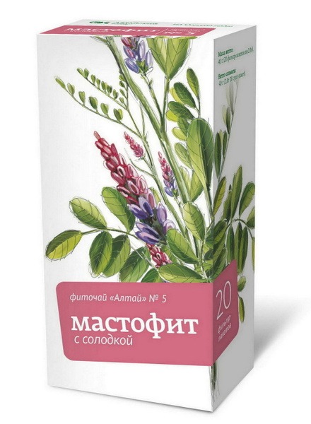Altai Phytotea #5 Mastofit with Licorice (for Mastopathy), 20 Tea Bags