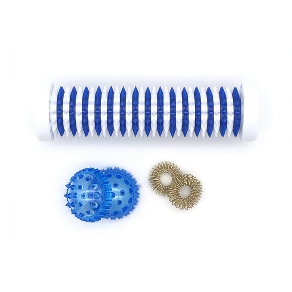 Su-Jok Therapy Set: Miracle Roller &amp; Blue Double Ring Ball (Intensive Treatment)