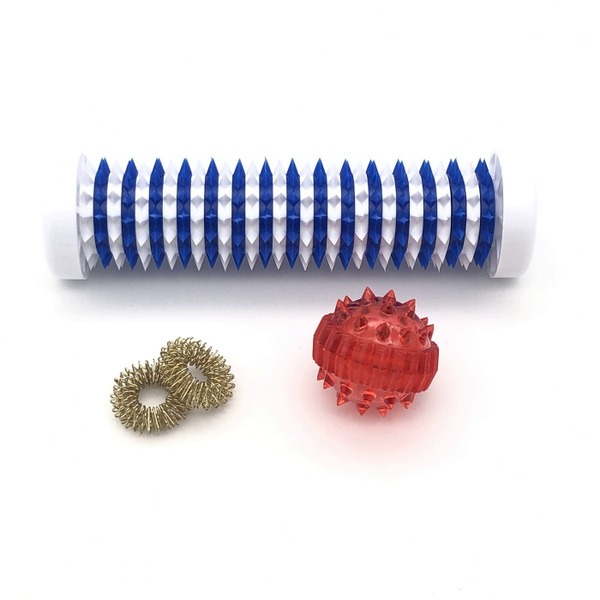 Su Jok Therapy: Miracle Roller &amp; Red Double Ring Ball Set for Deep Tissue Massage