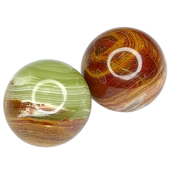 Bailing Balls: Onyx Healing Massage Balls (2-Pack, 1.6 inch)