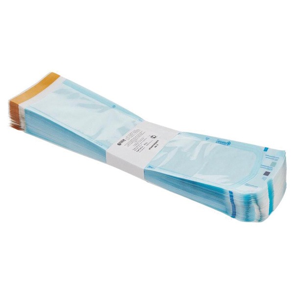 Sterile Self-Adhesive Pouches, 100 Pack, for Steam/Gas Sterilization (90x360mm)