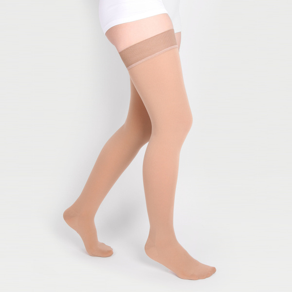 Beige Compression Stockings, Class 2, 2 Pack