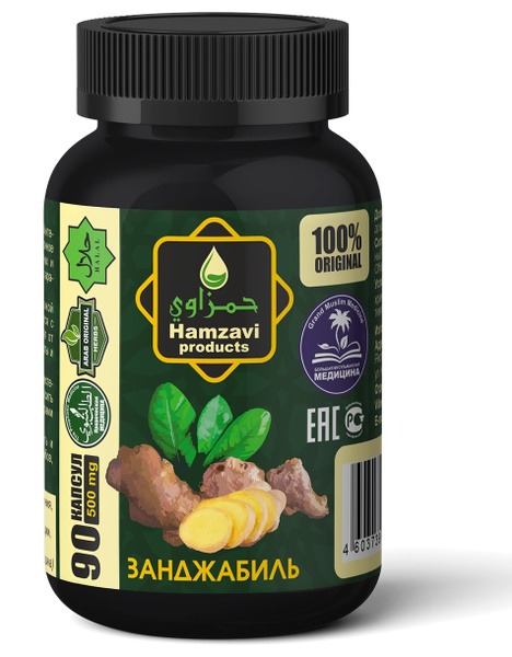 Ginger Capsules (500mg, 90 Count)