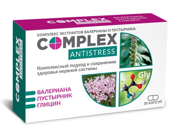 Anti-Stress Valerian &amp; Motherwort Extract Capsules (30 Count)