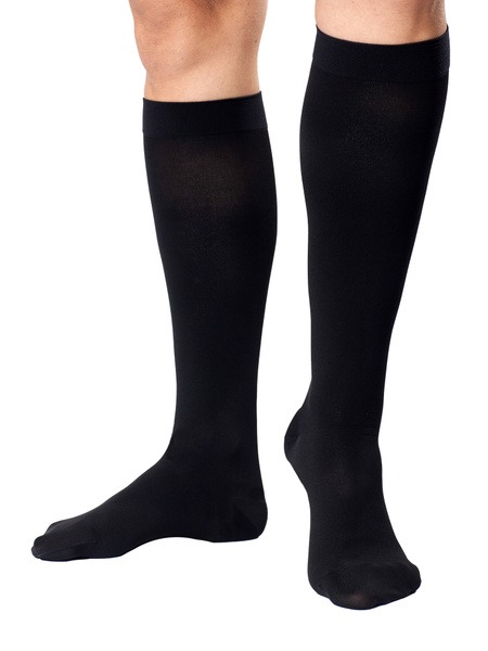 Compression Socks, Black, 20-30 mmHg, 2 Pair
