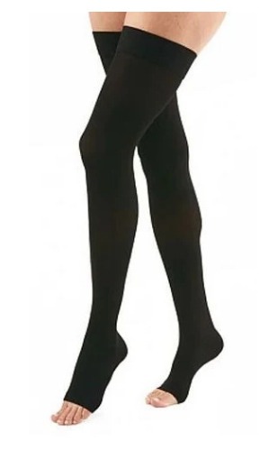 Black Compression Stockings - 20-30 mmHg, 2 Pack