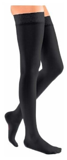 Black Compression Stockings, 20-30 mmHg, 2 Pack