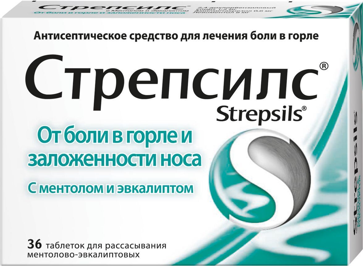 Strepsils Menthol Eucalyptus Lozenges (36 Count)