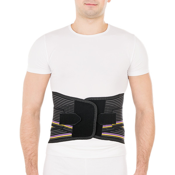 Lumbar-Sacral Orthopedic Corset with 4 Rigid Stays (25cm) - Size M