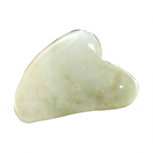 Jade Heart Gua Sha Nail Art Scraper (8cm, Light Green)