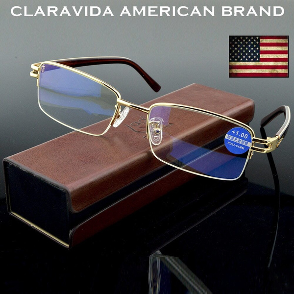 Luxury Titanium Reading Glasses for Men (+0.75, +1.00)