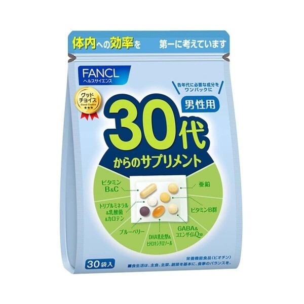 FANCL Men's 30+ Supplement (30 Packets)