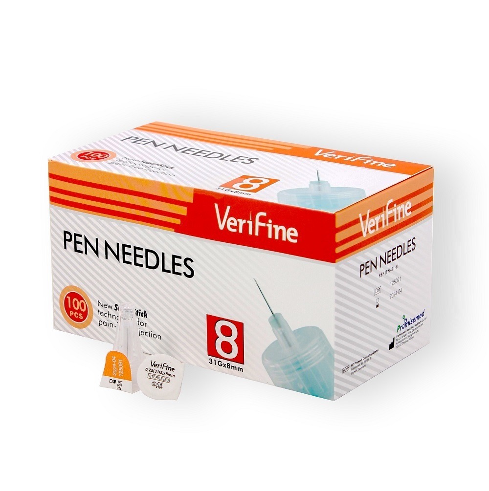 Insulin Syringes Needles 31G x 8mm (100 Count)