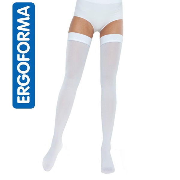 Sale: White Compression Stockings, Class 1 Compression - Ergoforma