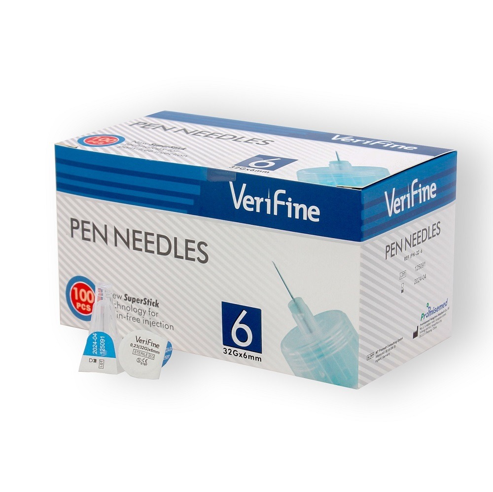 Insulin Syringes Needles 32G x 6mm (100 Count)