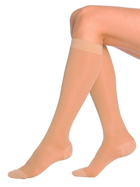 Beige Compression Socks (Class 1, 2-Pack)
