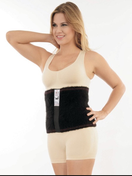 Therapeutic Camel Wool Heating Belt - XL (Black)
