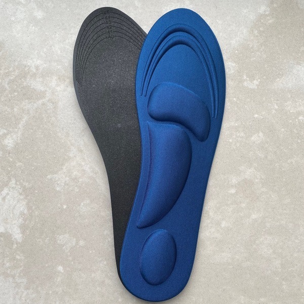 Dark Blue Orthotic Insoles (Sizes 40-45) with Arch &amp; Heel Support (1 Pair)