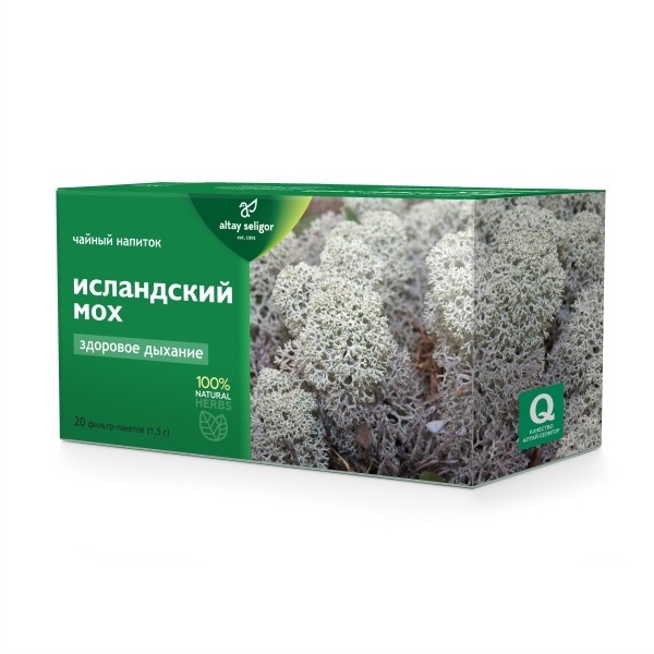 Icelandic Moss Herbal Tea (20 Tea Bags)