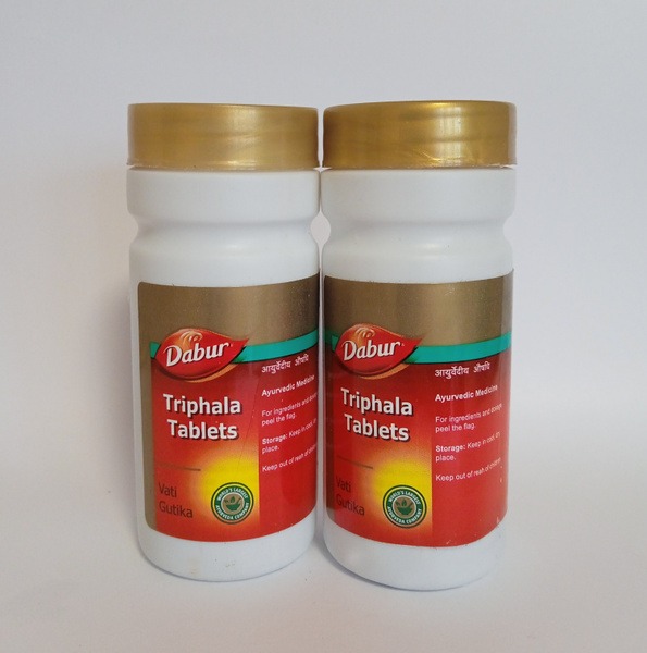 Dabur Triphala Tablets: 120 Count (2 x 60) Ayurvedic Cleansing Supplement