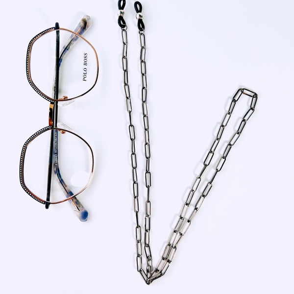 Women's Metal Eyeglass Chain & Holder: New Design