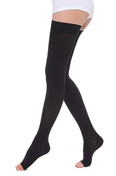 Black Compression Stockings, Class 2 - Center Compress