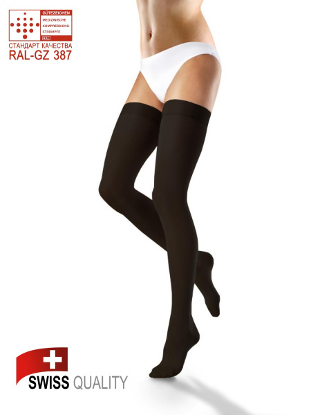 Venosan Compression Stockings (Black, Class 2, 2 Pack)