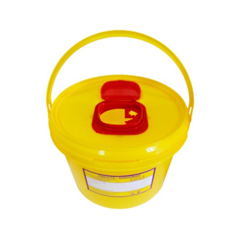 Respect Class B Yellow Needle Disposal Container (194mm, 6L)