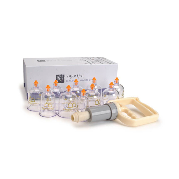 Vacuum Massage Cups (10 Pack) with Pump