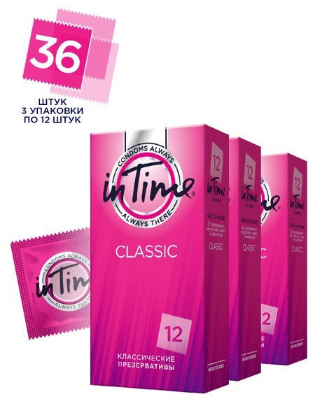 IN TIME Classic Condoms: 3-Pack Value