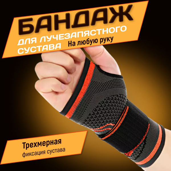 Wrist Brace & Support: Elastic Wrap, Compression Sleeve, Sports Glove