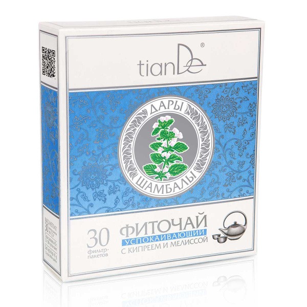 Altai Herbal Tea for Stress &amp; Fatigue Relief: Ivan-Tea &amp; Lemon Balm (30 Bags)