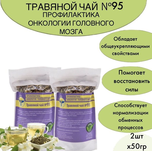 Brain Cancer Prevention Herbal Tea Set: 2-Pack Treatment Course