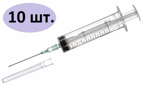 10ml Luer-Lok Syringes (10 Pack)