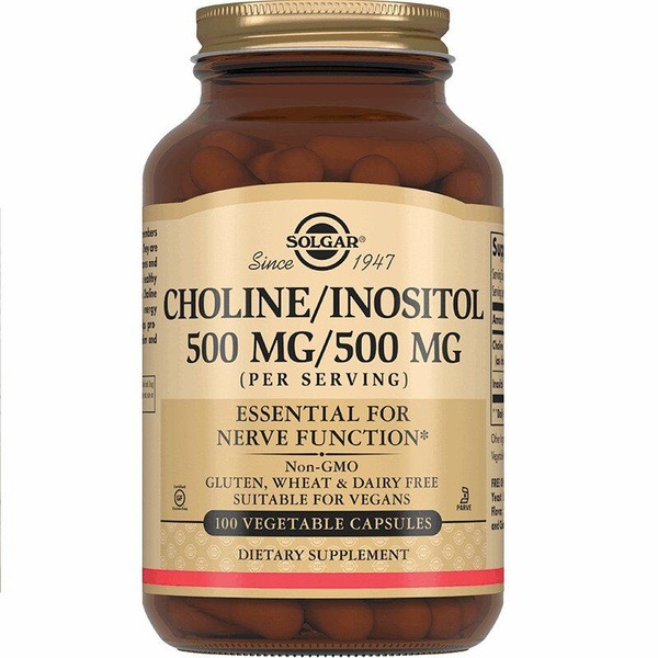 Solgar Choline-Inositol 500mg Capsules (100 Count)