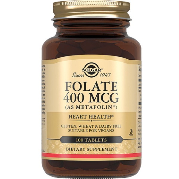 Solgar Metafolin 400mcg Folate Tablets (100 Count)