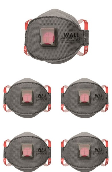 WALL AIR 99CHK FFP3 NR D Respirator Mask (5 Pack)