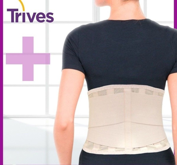 Back Support Belt: Lumbar-Sacral Orthopedic Corset (25cm, Medium Firmness)
