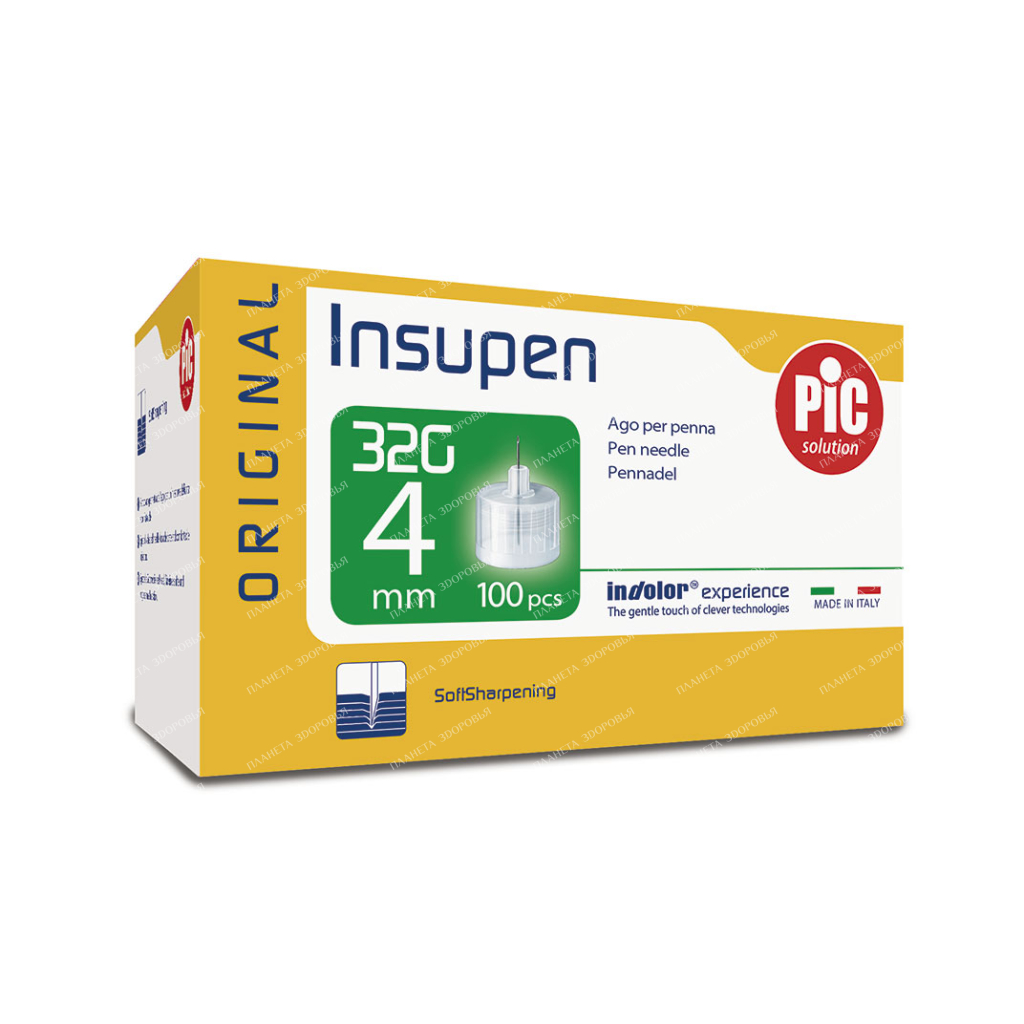 Needle for insulin syringe pens size G32 (0.23mm x 4mm) No. 100