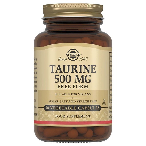 Solgar Taurine 500mg Capsules (50 Count)