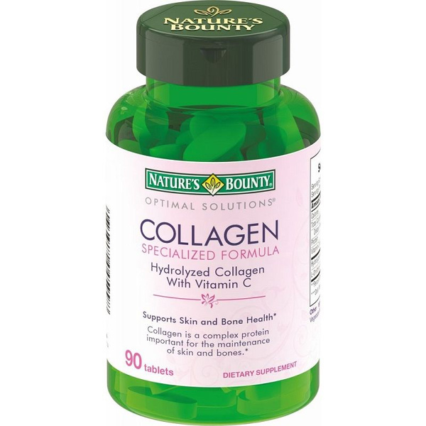 Nature's Bounty Hydrolyzed Collagen with Vitamin C - 90 Tablets
