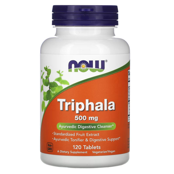 Triphala 500mg (120 Tablets) - NOW Foods