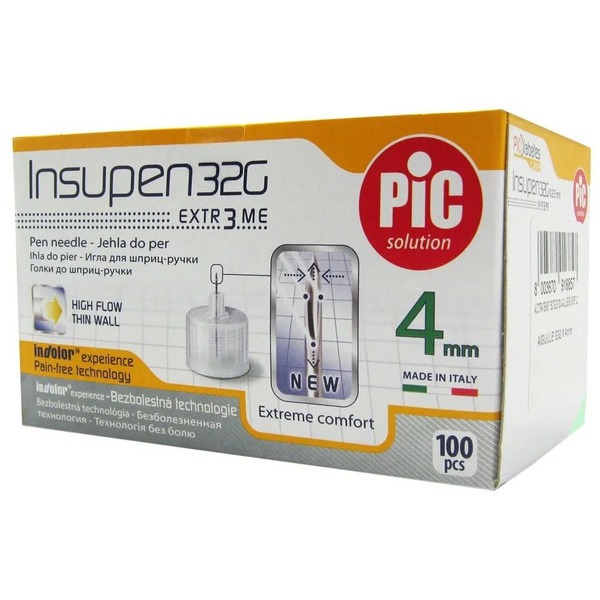 INSUPEN Insulin Pen Needles: 32G x 5/32", 100 Count