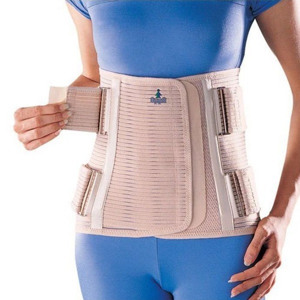 Lumbar-Thoracic Support Brace with Rigid Stays - OPPO Medical 2163-13 (34.9cm, Size L)