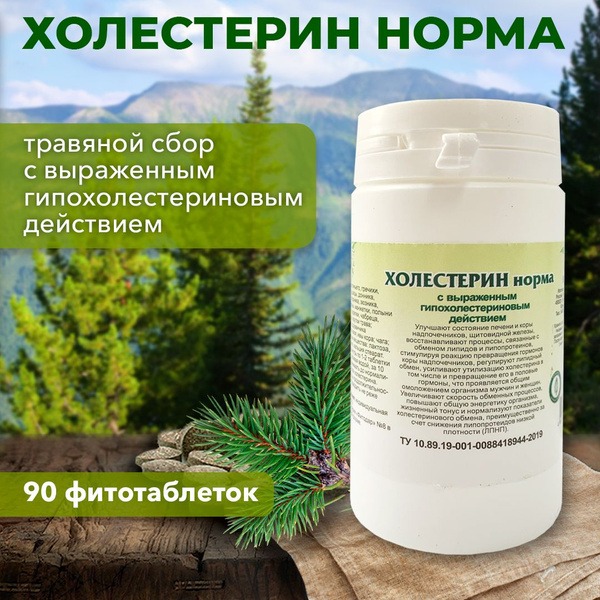 Gordeev Cholesterol Normal Herbal Supplement - 90 Phytotablets