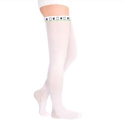 White Compression Stockings, Class 2 Compression - Ecoten
