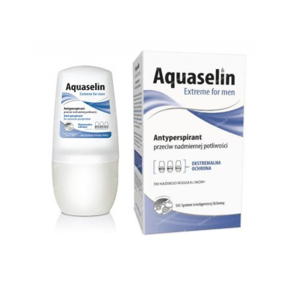 Aquaselin "Extreme for men" Antiperspirant for men with excessive sweating, 50 ml