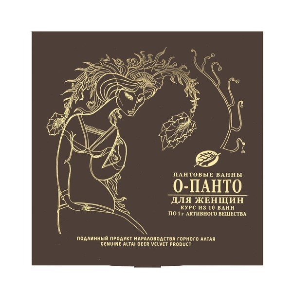 O-PANTO Antler Velvet Baths for Women: Complete Wellness Course (10 Sachets)