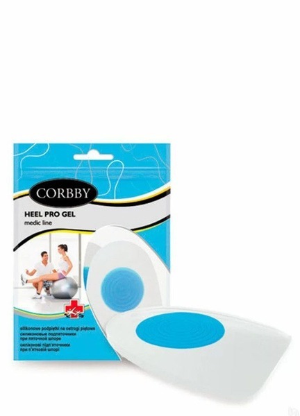 CORBBY Heel Pro Gel Cushions (Medium, Sizes 38-39)