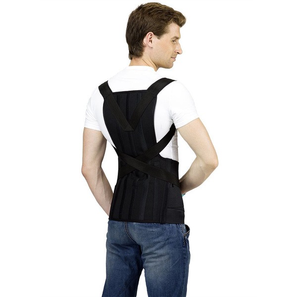 Black S2 Thoracic Lumbar Sacral Orthosis (TLSO) KGK-110